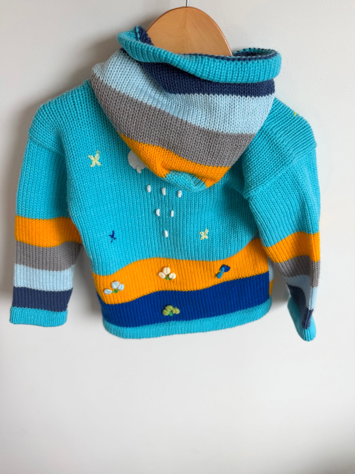 Alpaca Wool Embroidery Sweater (With tags) / 2-3T