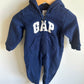 Gap Navy Hooded Jumpsuit / 6-12m