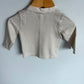 Tan Striped Long Sleeve Top / 3-6m