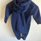 Gap Navy Hooded Jumpsuit / 6-12m