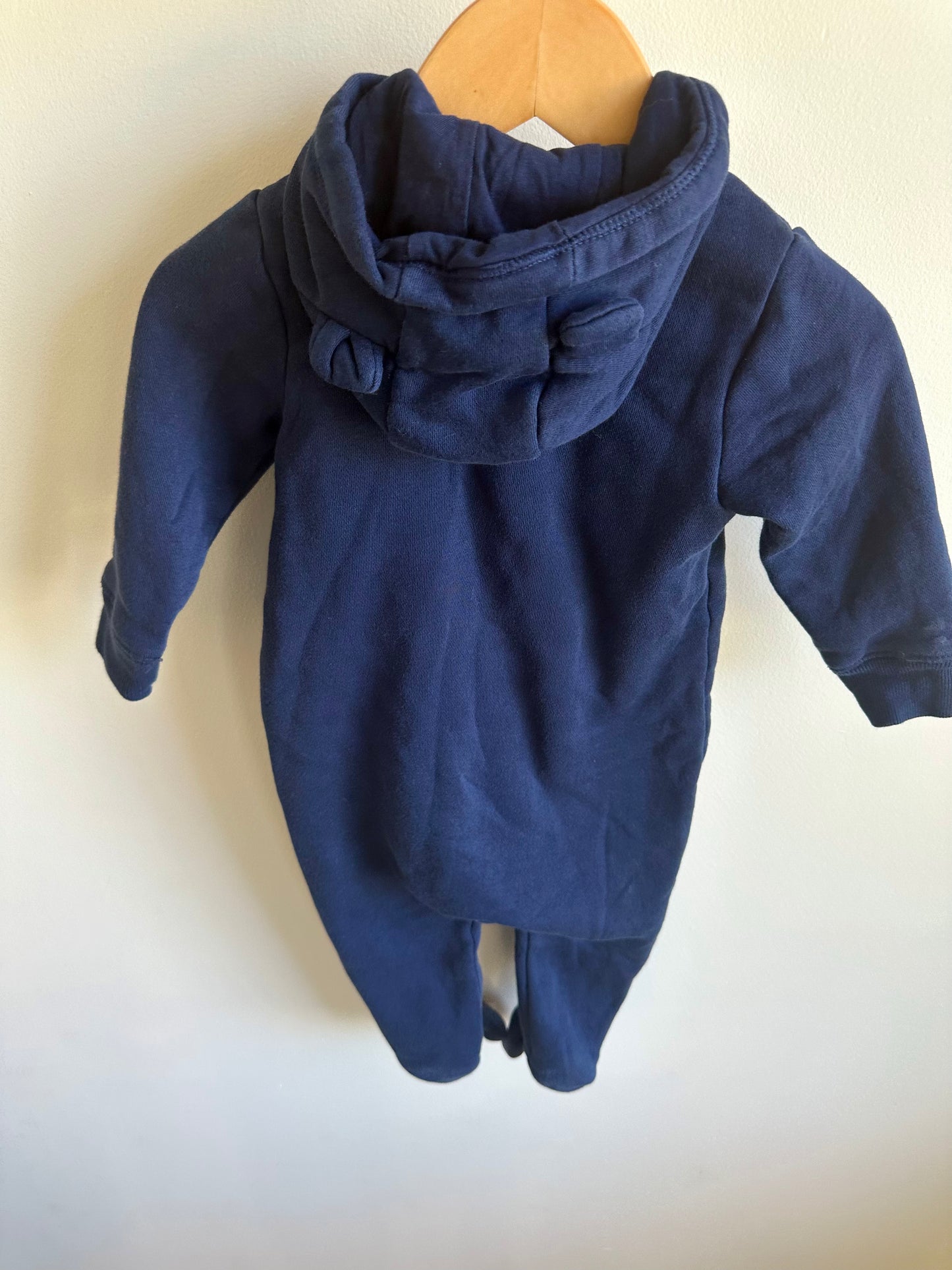 Gap Navy Hooded Jumpsuit / 6-12m
