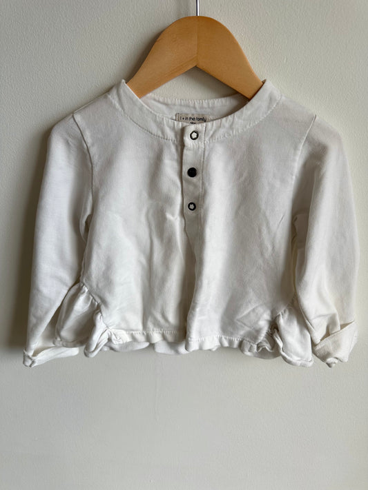 White Pull Over Sweater / 2T