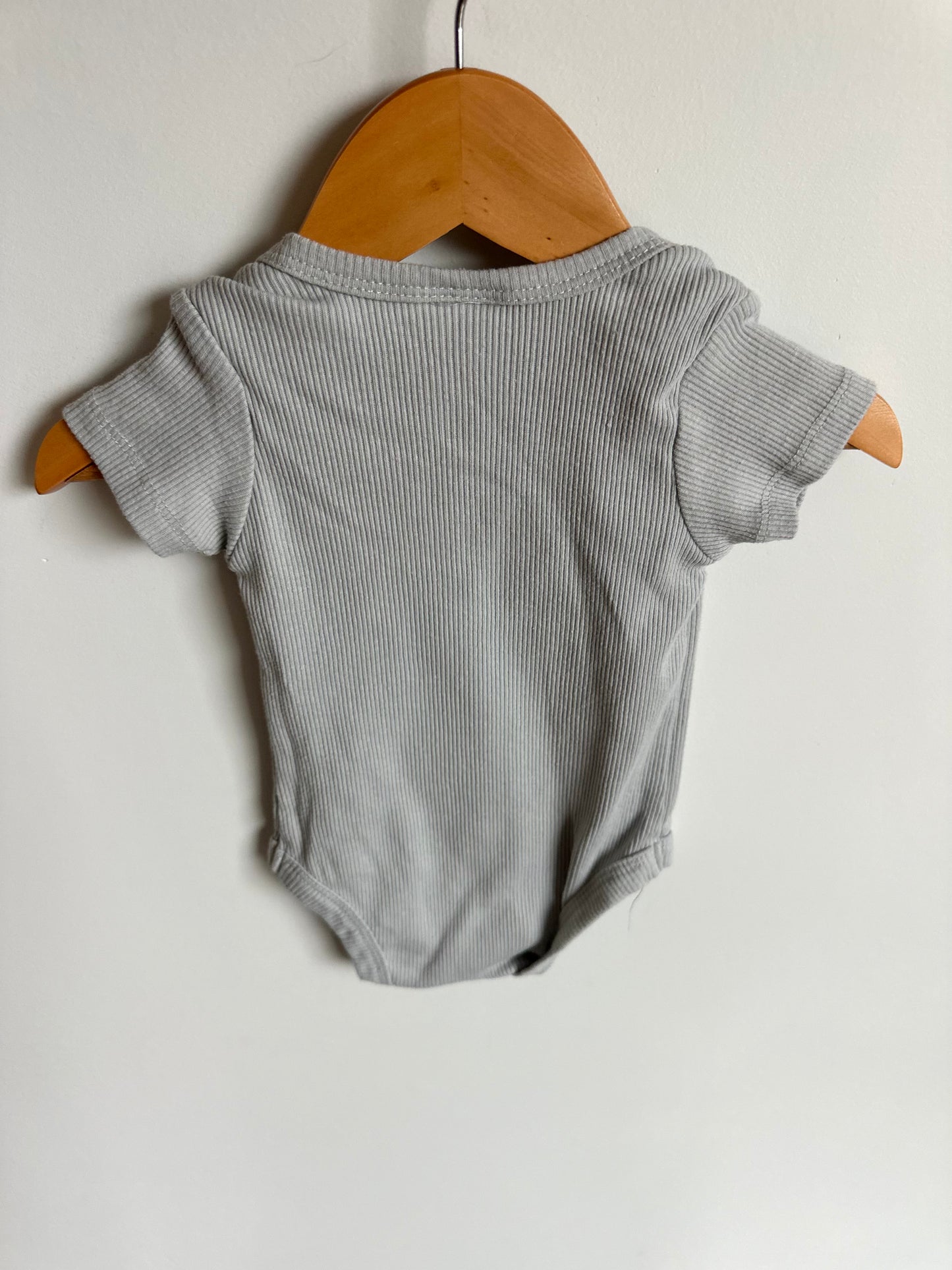 Blue Rib Bodysuit / 3-6m