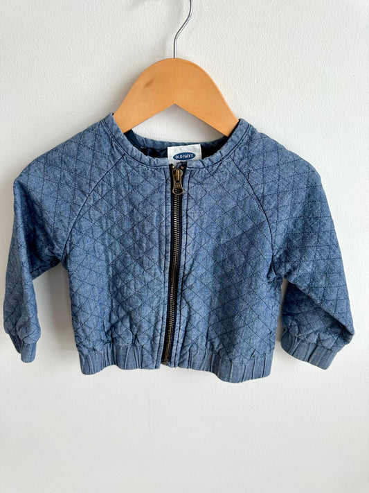 Blue Quilted Lined Coat / 2T