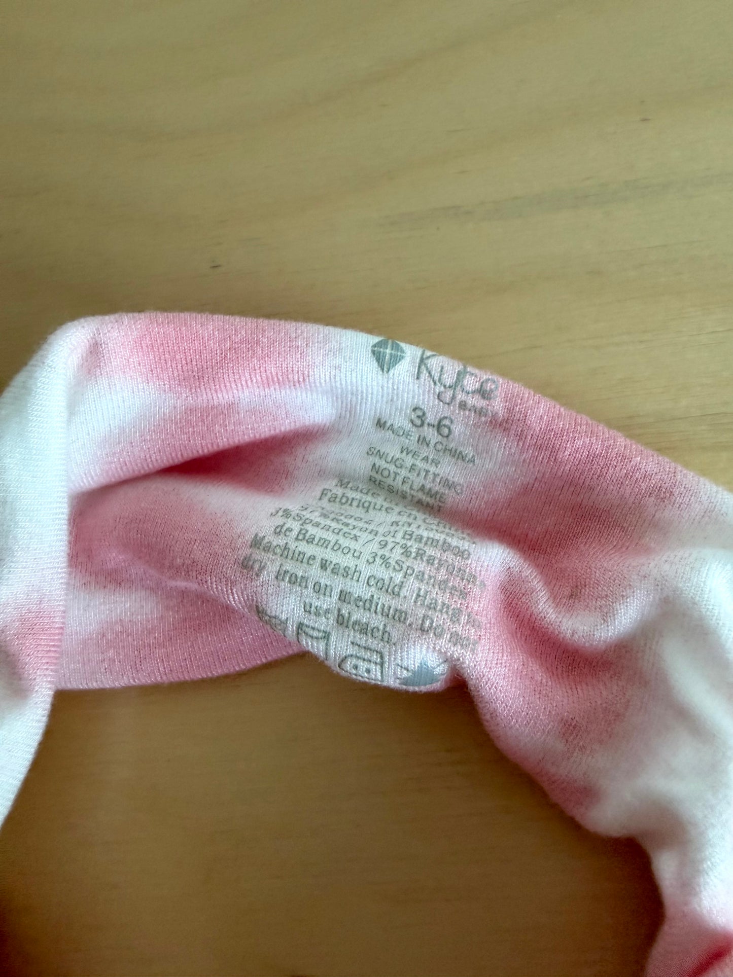 Kyte Bamboo Pink Headband / 3-6m