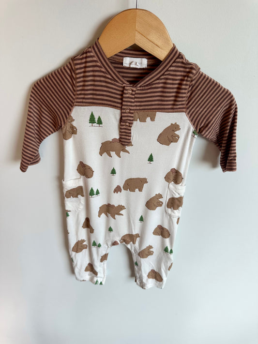 Bamboo Bears Jumpsuit / 3-6m