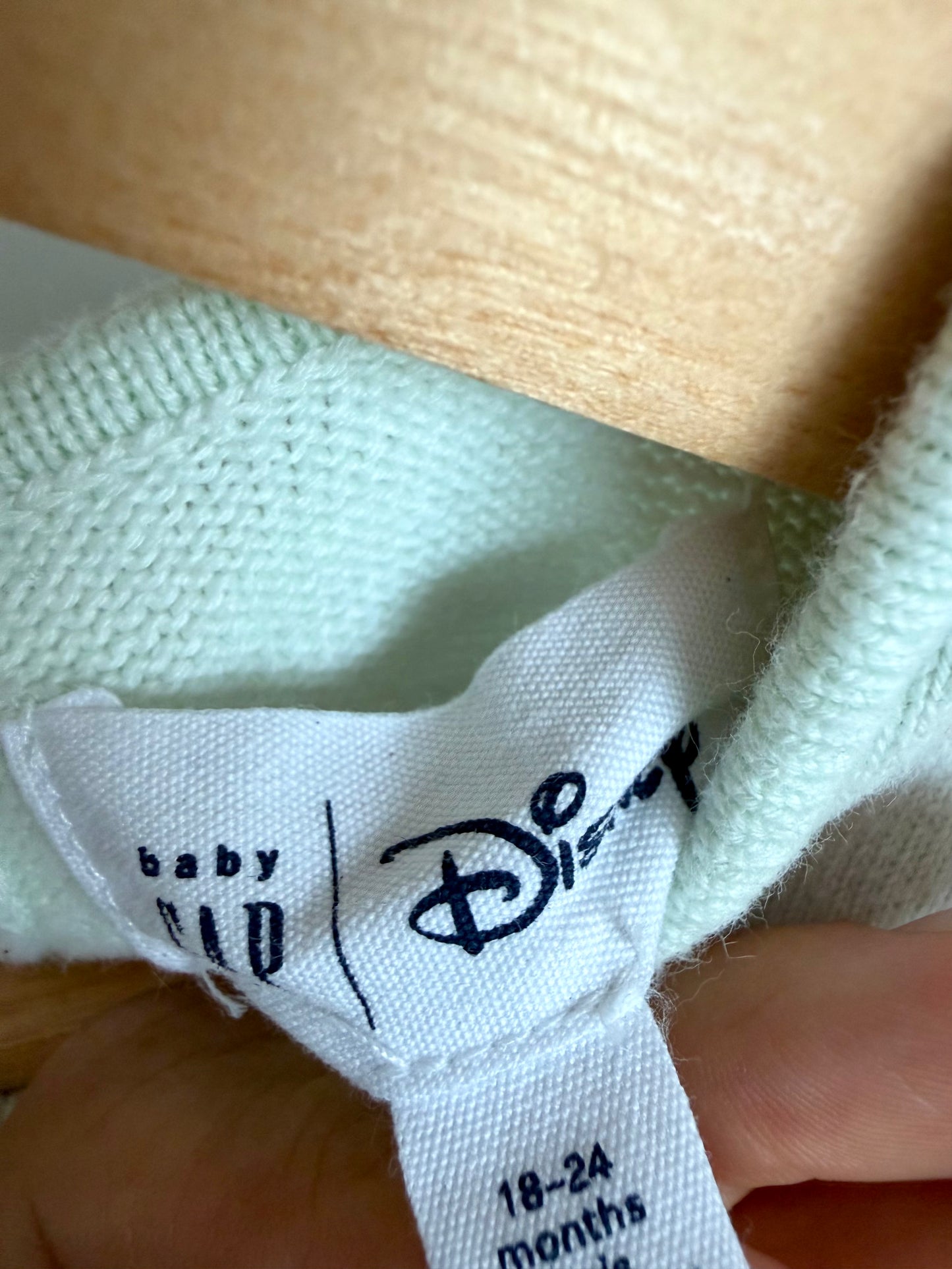Gap Green Knit Disney Dress / 18-24m