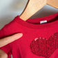 Red Heart Sequin Sweater (PLAY) / 2T