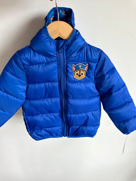 Chase Paw Patrol Blue Puffer Jacket (With Tags) / 2T