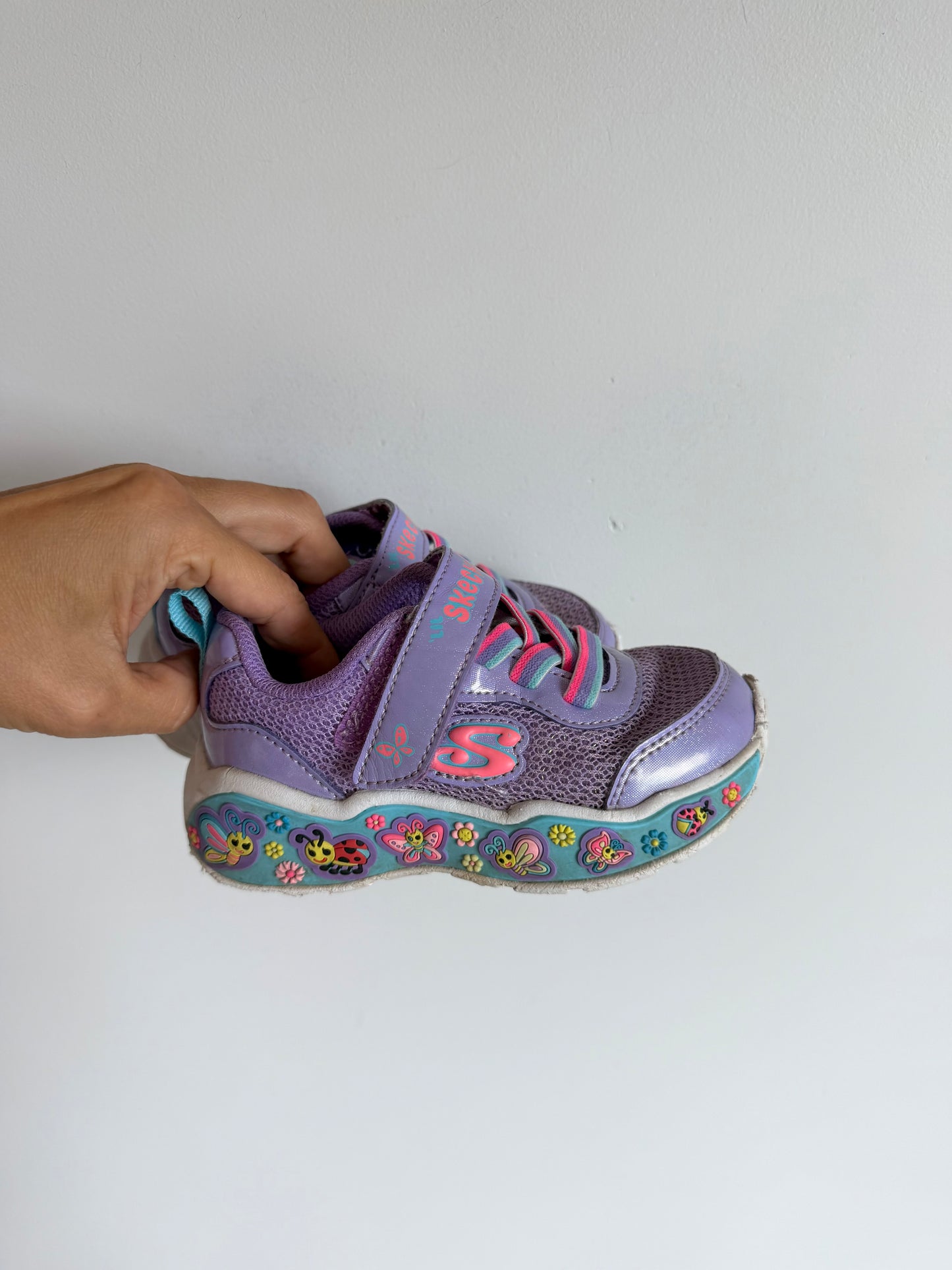 Purple Butterfly Shoes / Size 7 Toddler
