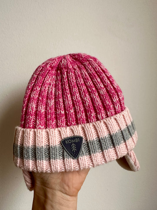 Komi Pink Toque with Ear Flaps / 3-9m