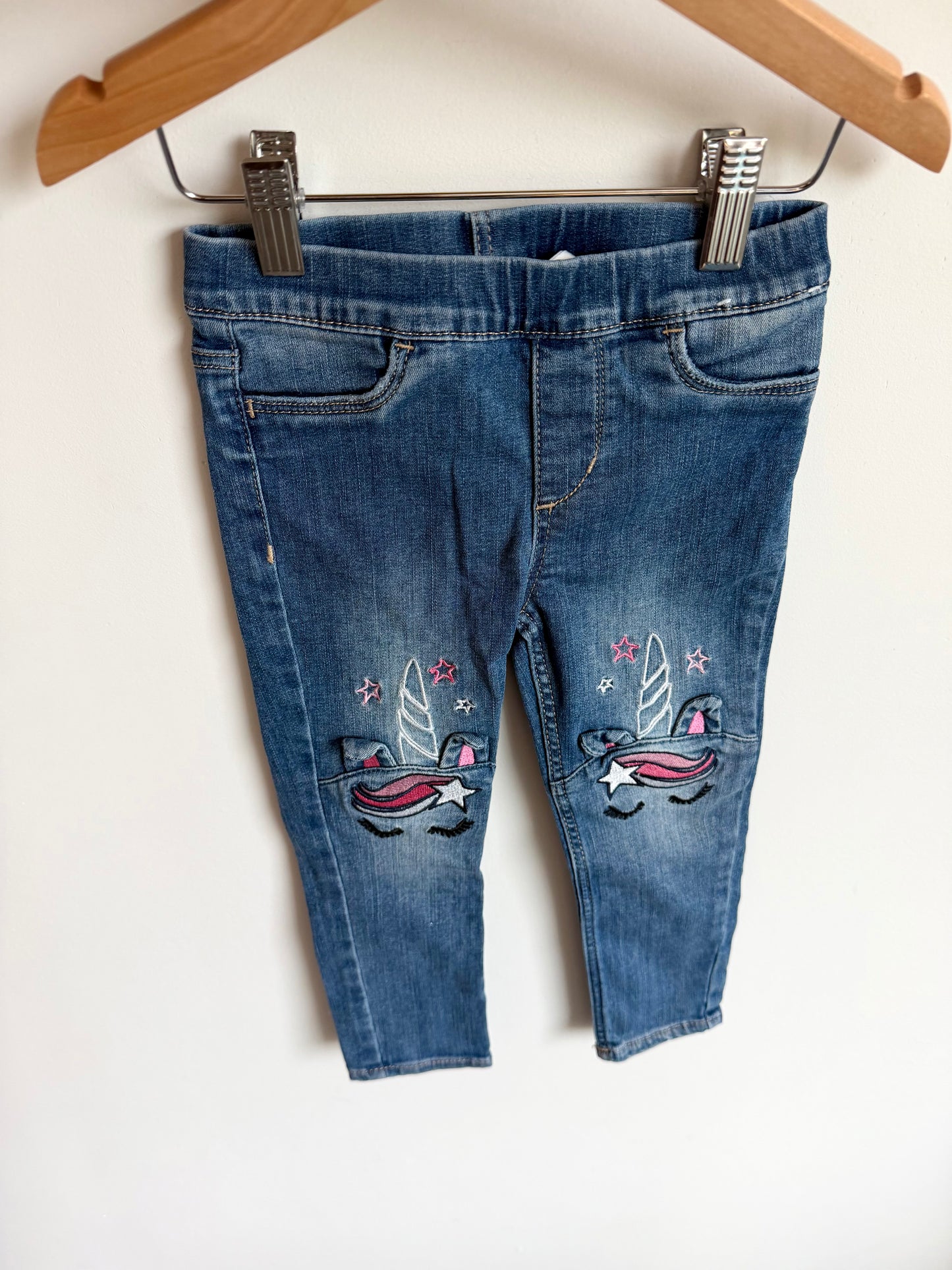Unicorn Denim Leggings / 2-3T