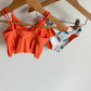 Cupshe Orange Orange 2 Piece Swimsuit / 2T