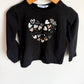 Mayoral Black Heart Long Sleeve / 3T