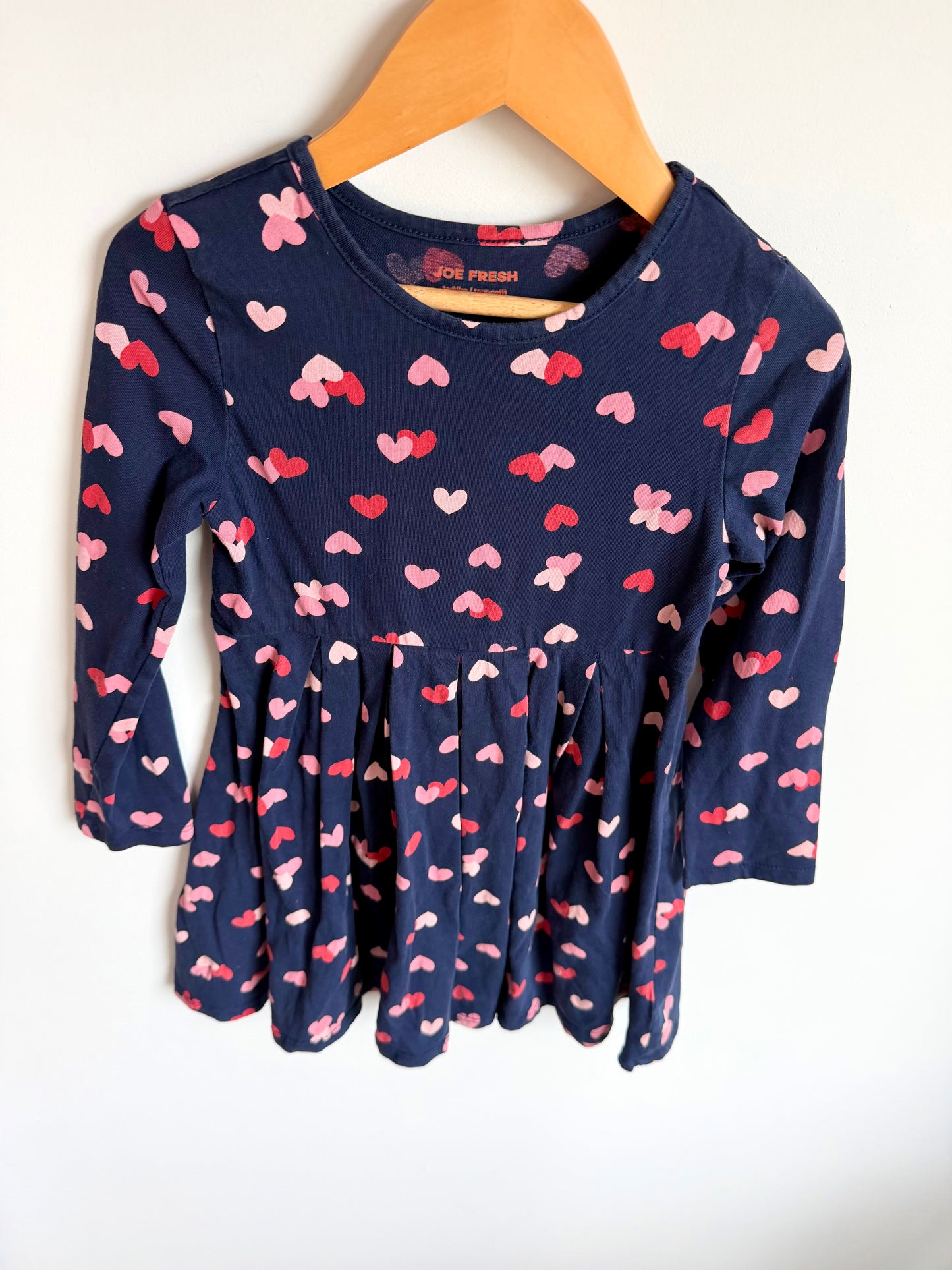 Navy Heart Dress / 5T