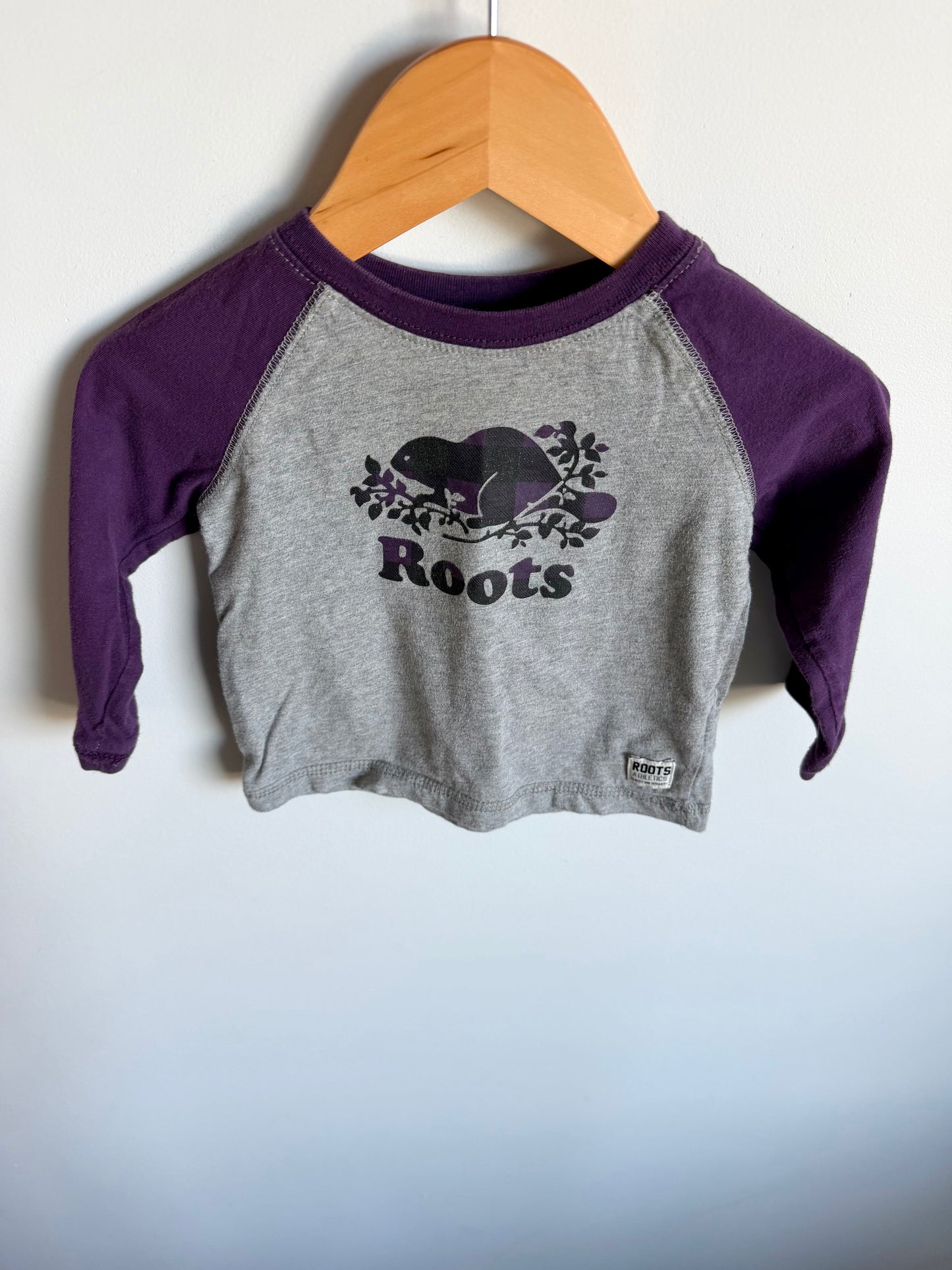 Roots Purple Sleeve Top / 6-12m