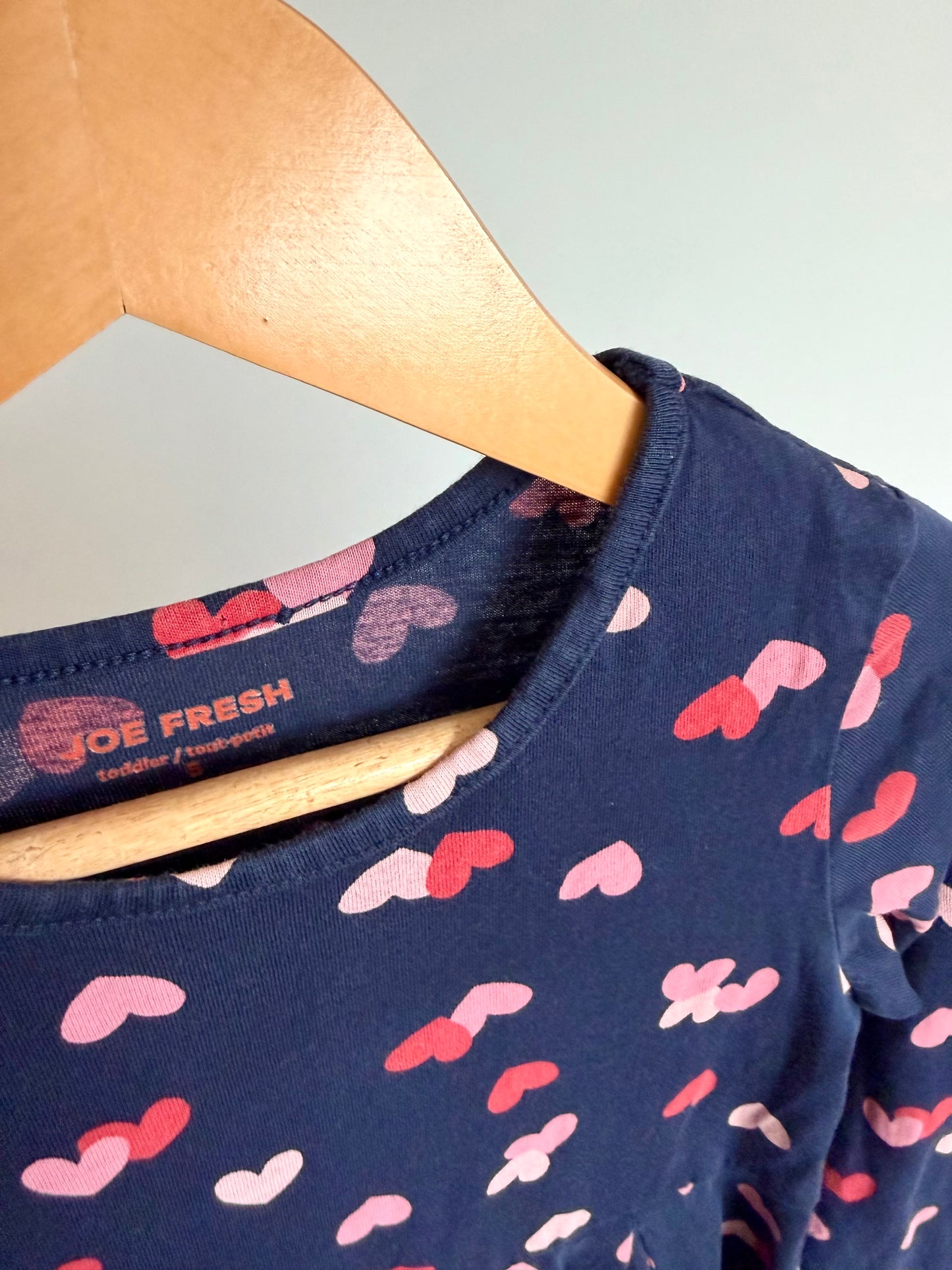 Navy Heart Dress / 5T