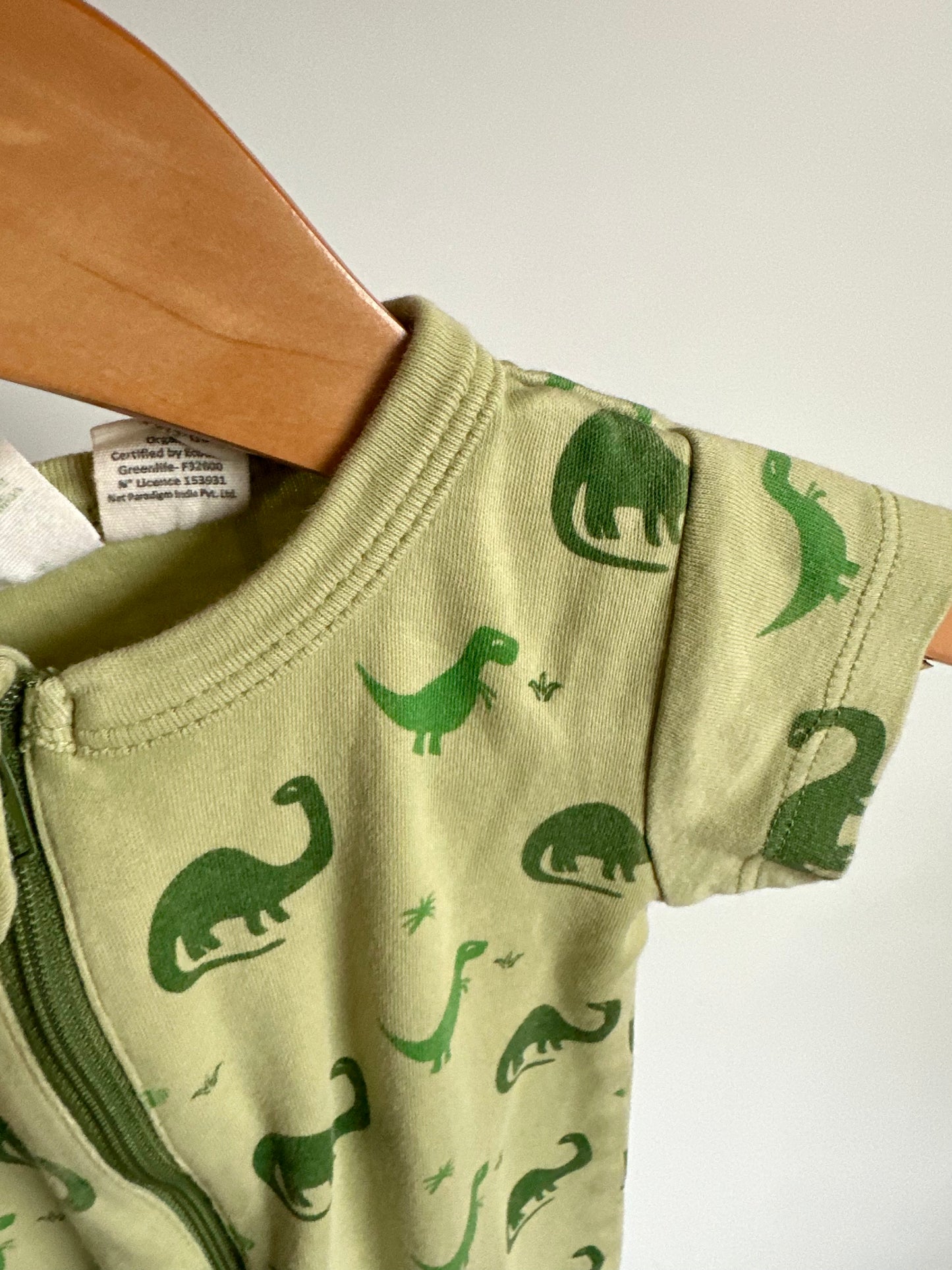 Parade Organics Green Dino Sleeper (PLAY)/ 3-6m
