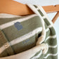 Organic Olive Stripe Romper / 3-6m