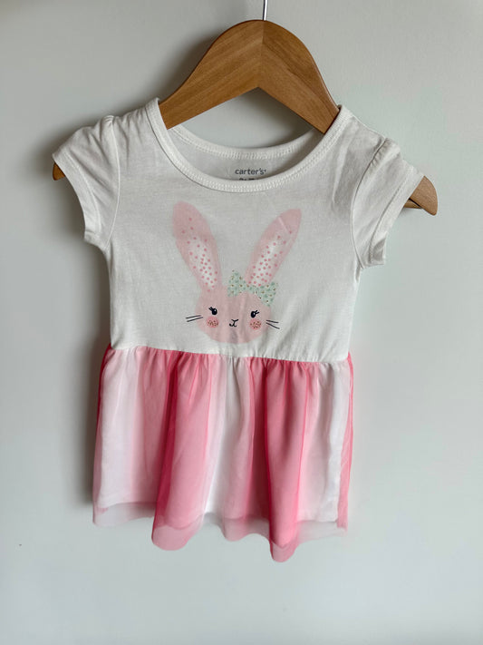 Pink Bunny Tulle Dress / 2T