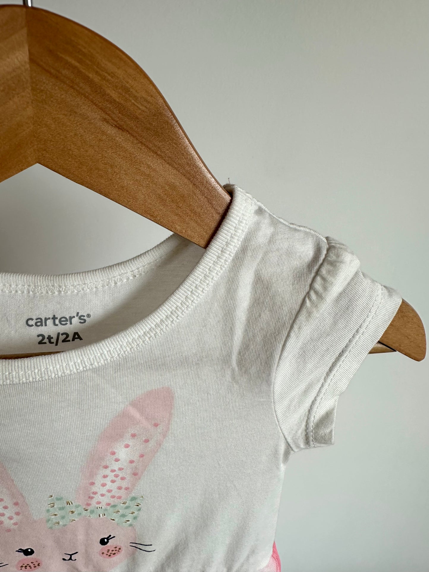 Pink Bunny Tulle Dress / 2T