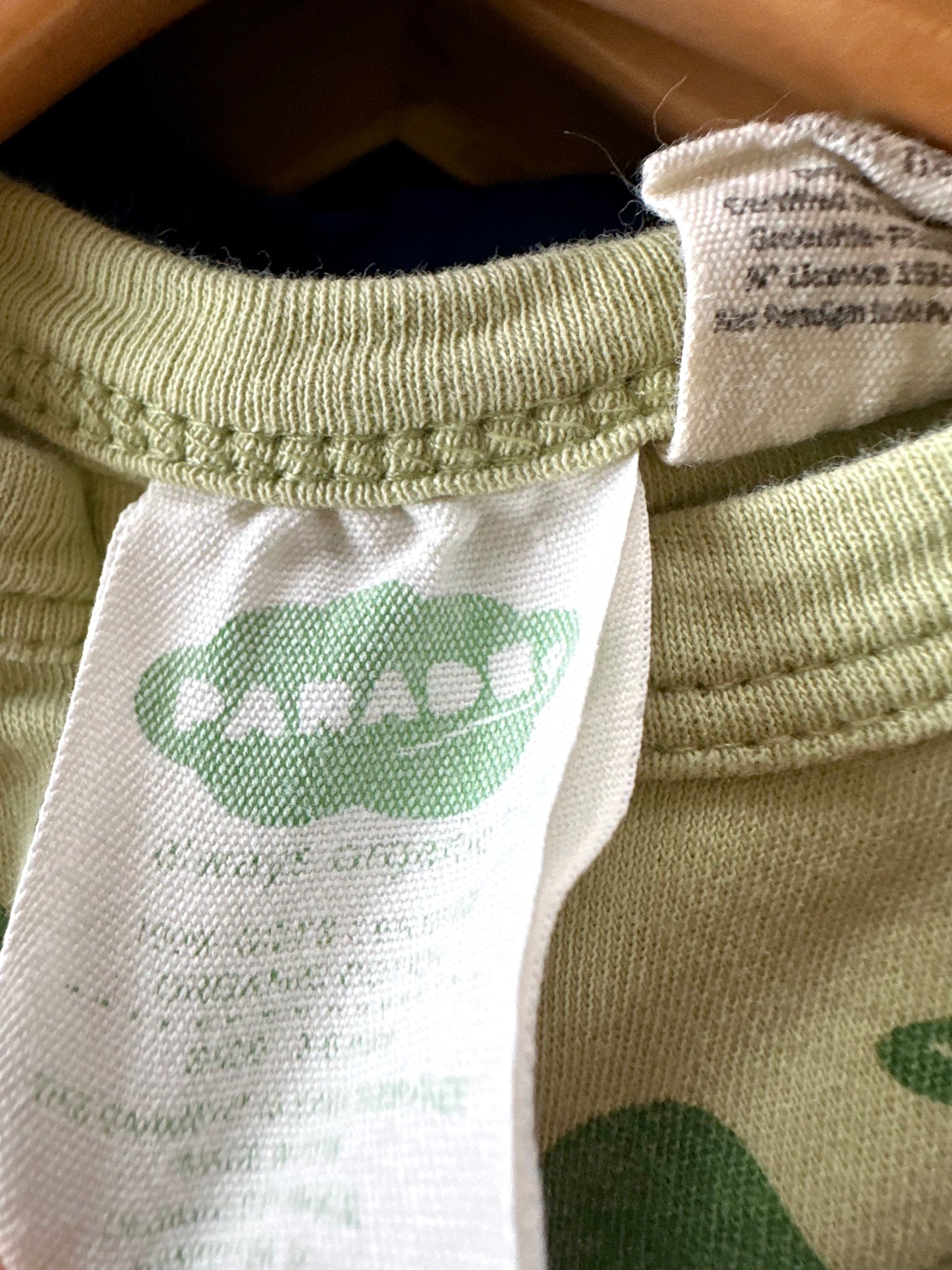 Parade Organics Green Dino Sleeper (PLAY)/ 3-6m