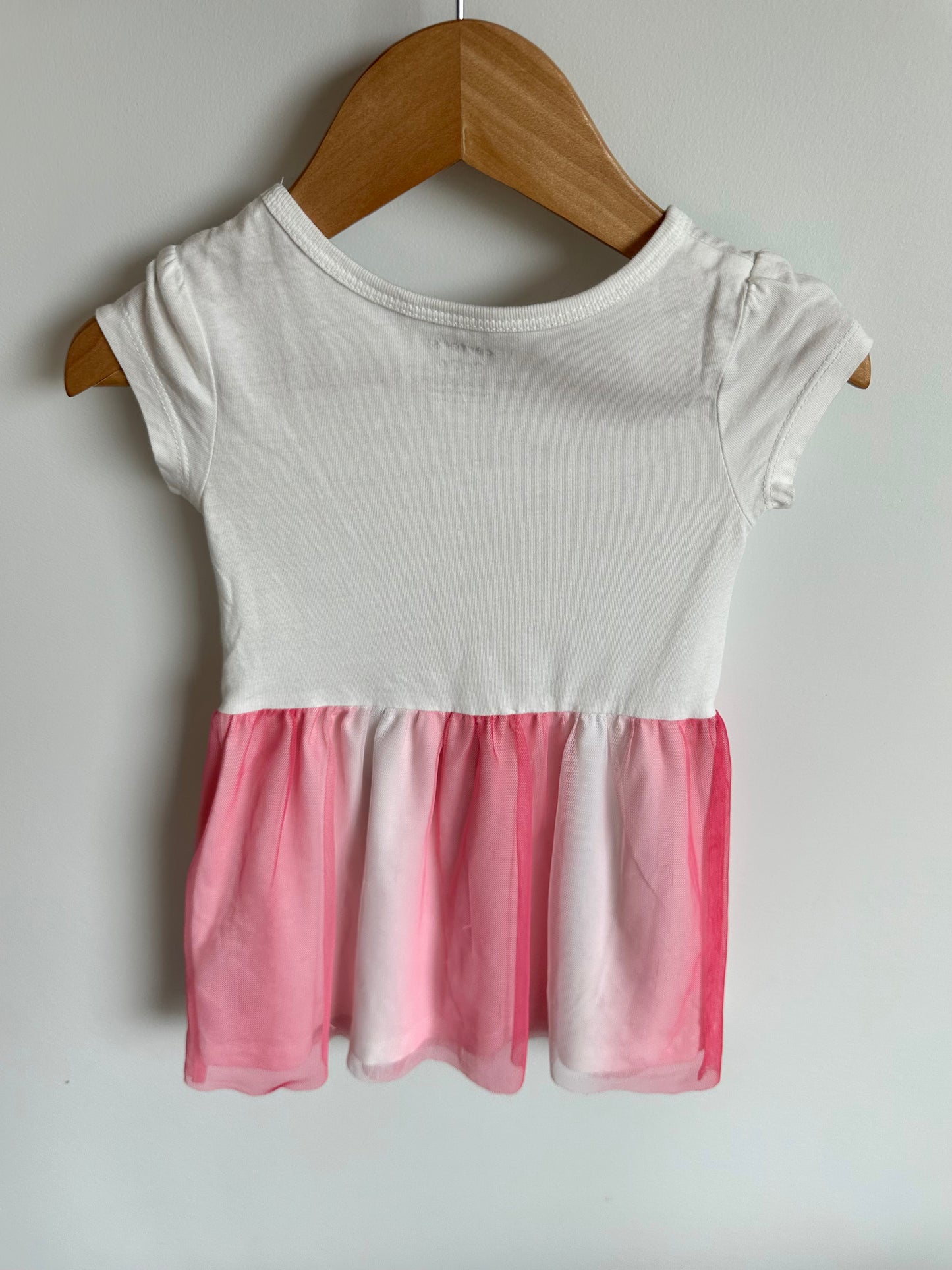 Pink Bunny Tulle Dress / 2T