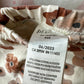 Tan Floral Leggings with Tapered Ruffle / 24m