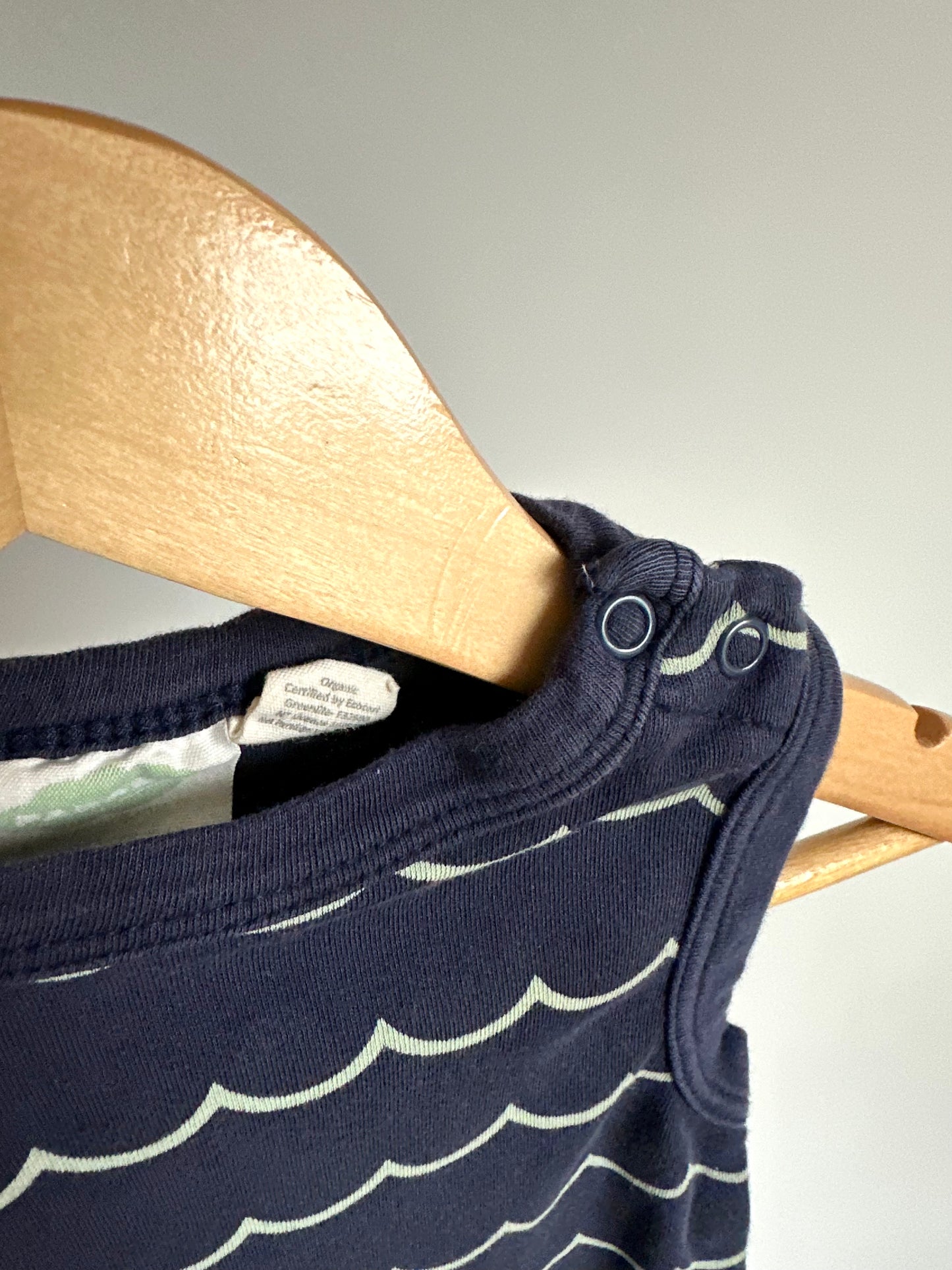 Parade Navy Waves Romper / 3-6m