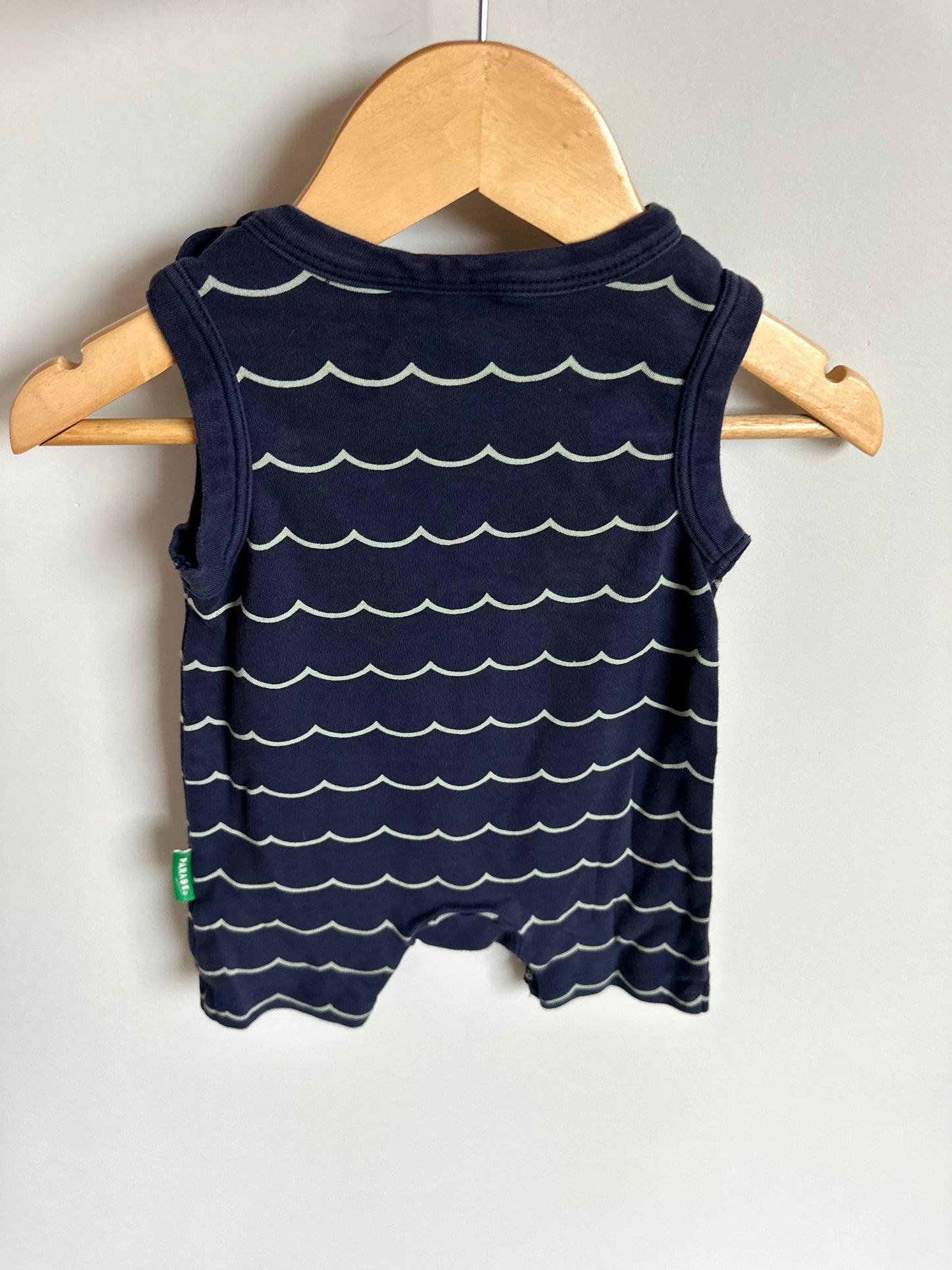 Parade Navy Waves Romper / 3-6m
