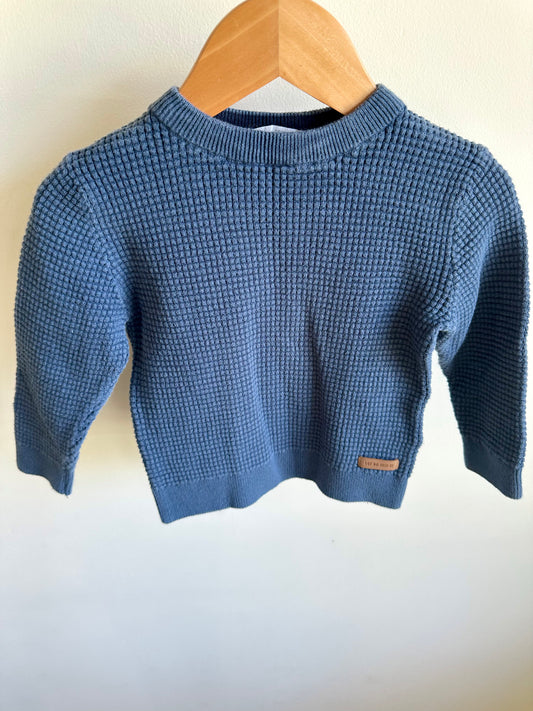 H&M Navy Waffle Sweater / 18-24m