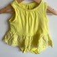Gap Yellow Bodysuit with Dress / 12-18m