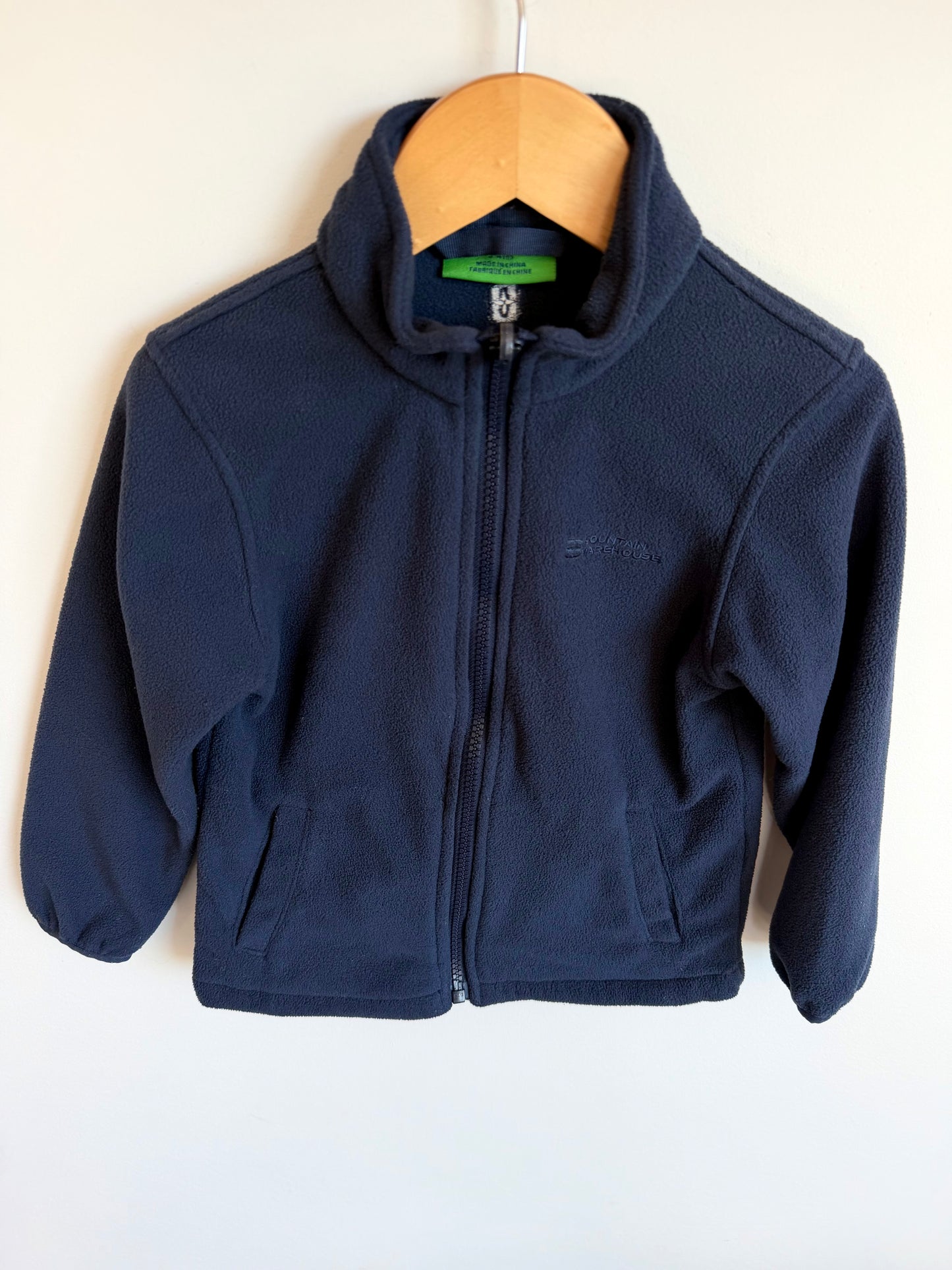 Mountain Warehouse Navy Fleece Zip Up / 3-4 years