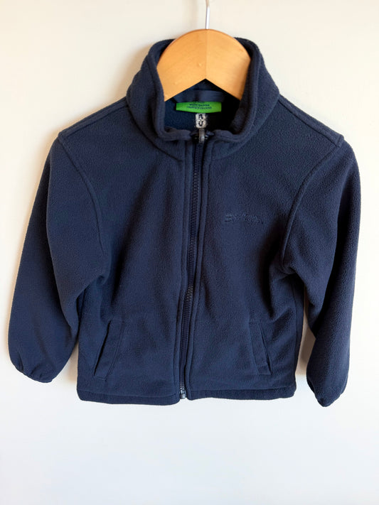 Mountain Warehouse Navy Fleece Zip Up / 3-4 years