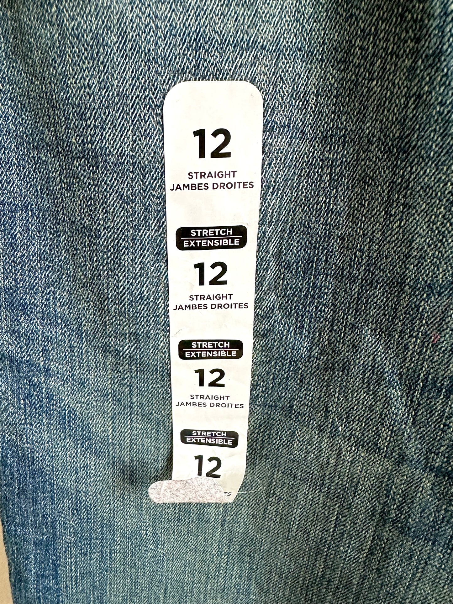 NEW Straight Stretch Jeans / 12 years