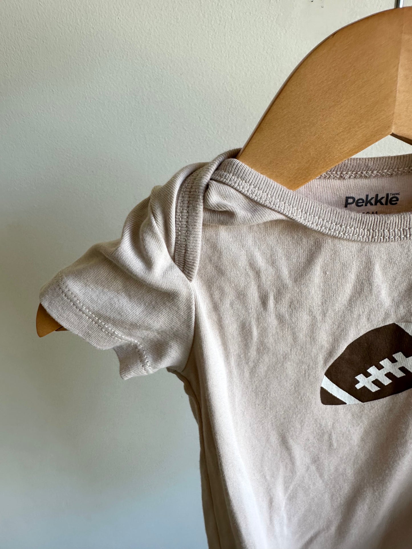 Football Cream Bodysuit / 18m