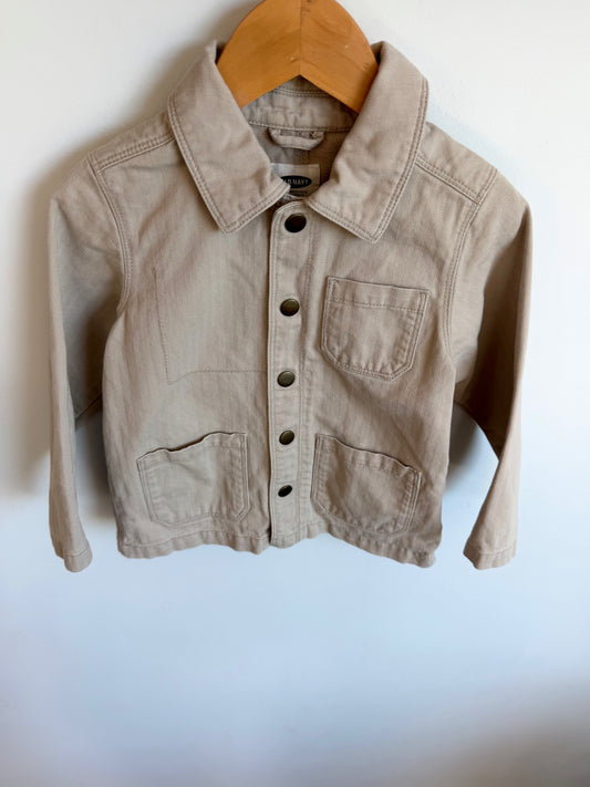 Tan Collared Coat / 3T