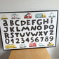 Alphabet Number Vehicle Canvas Picture (No Shipping)