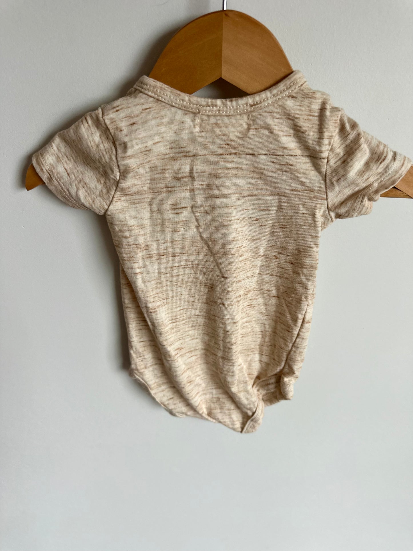 Organic Tan Tiger Bodysuit / 3-6m