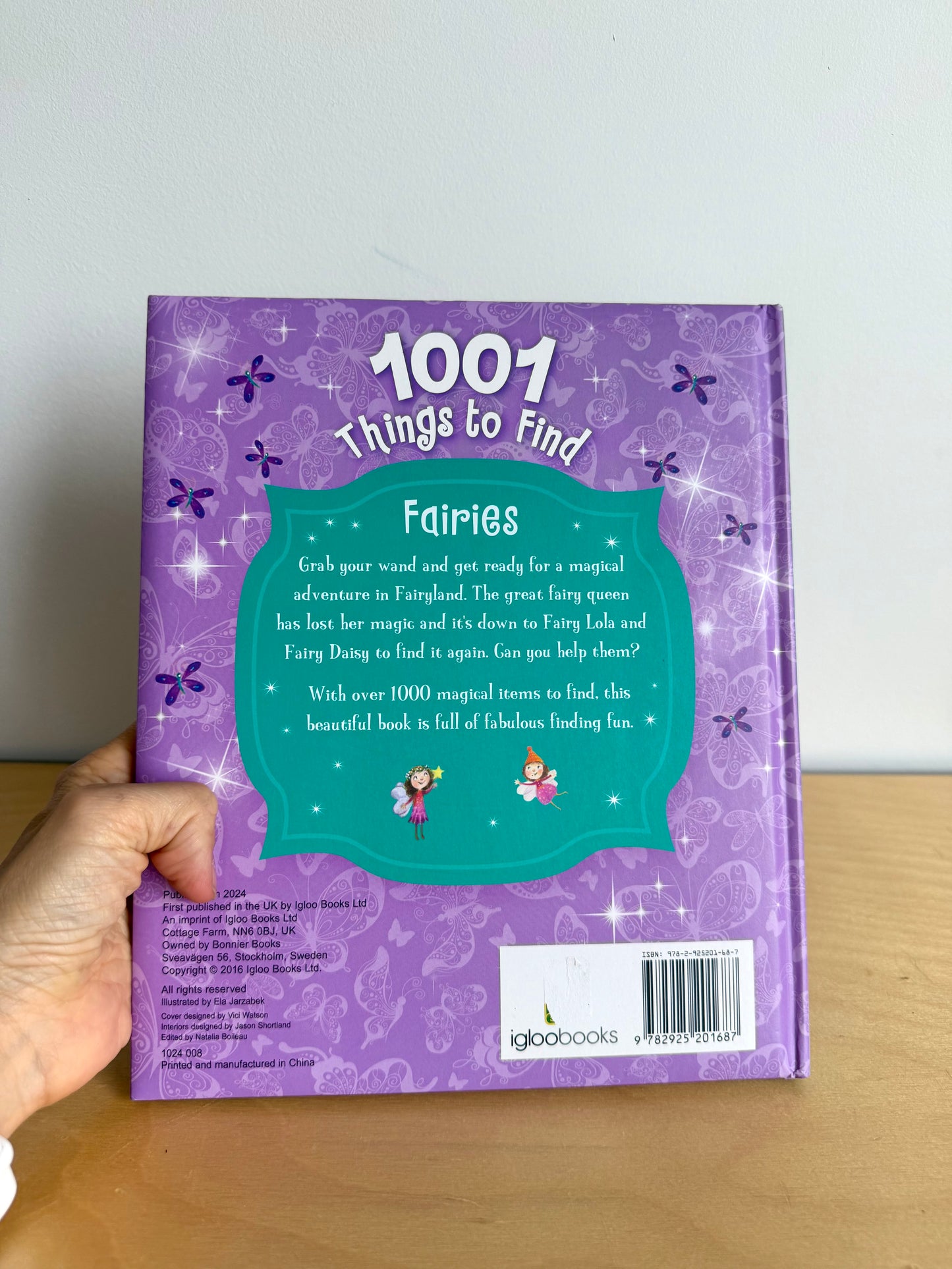 1001 Things to Find Fairies Hardcover Book (No Shipping) / 3-5 years