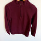 Maroon Half Zip Sweater / 4 years