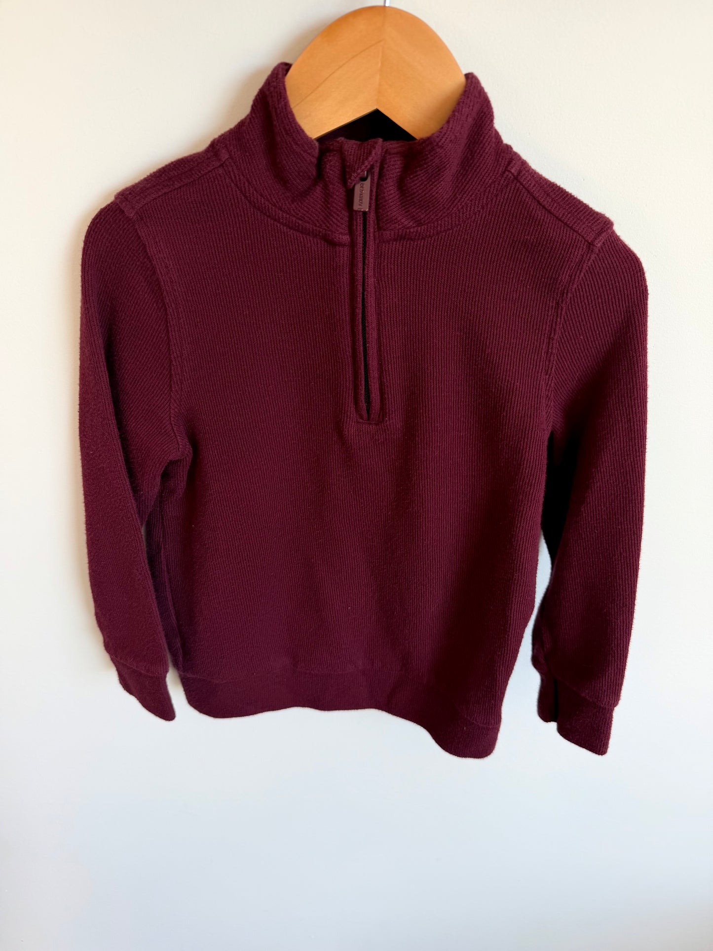 Maroon Half Zip Sweater / 4 years