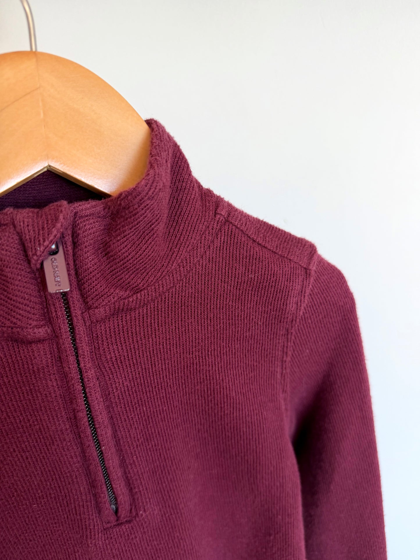 Maroon Half Zip Sweater / 4 years