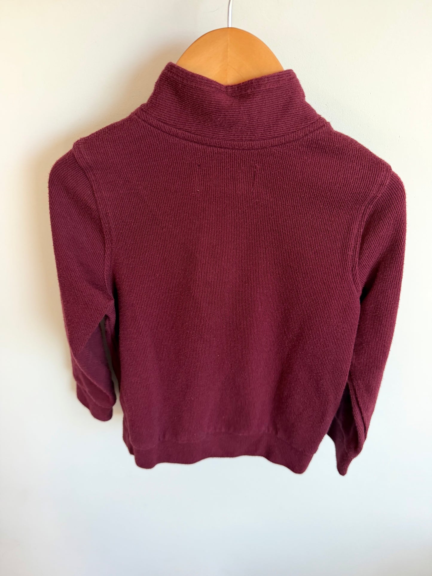 Maroon Half Zip Sweater / 4 years