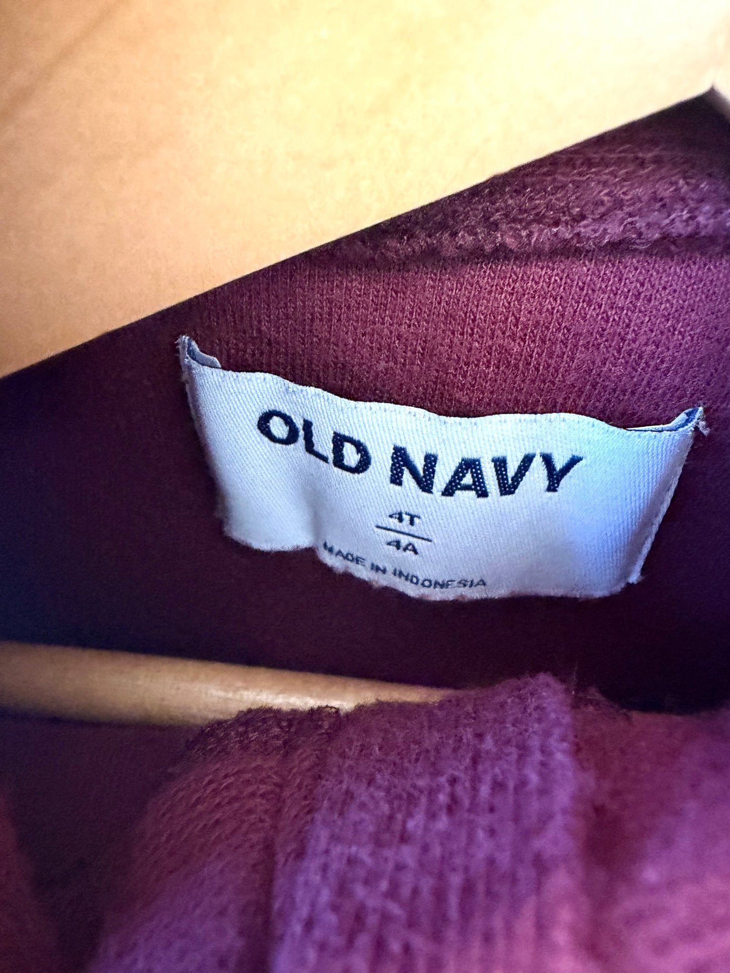 Maroon Half Zip Sweater / 4 years