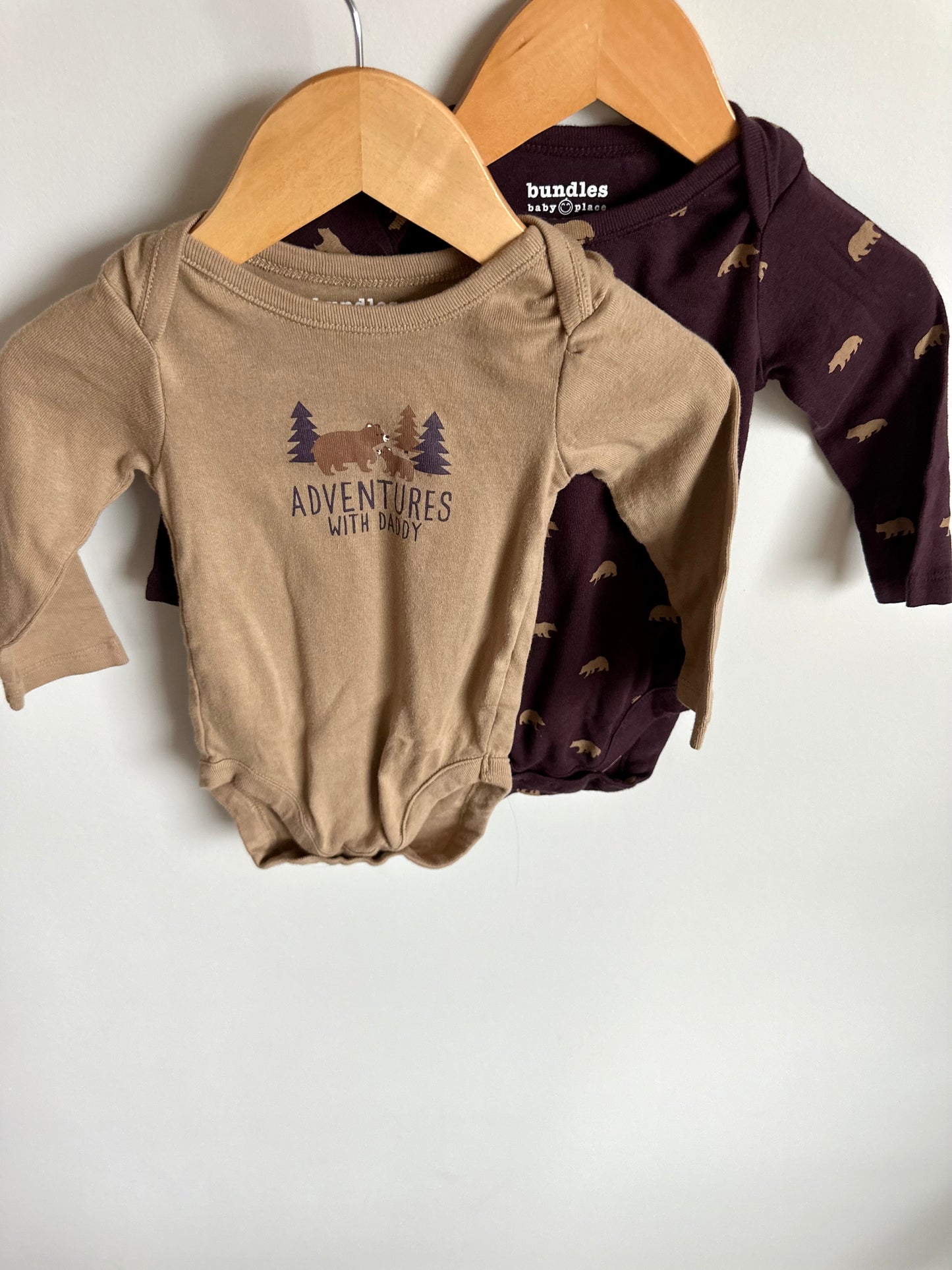 Adventures with Daddy Bear Bodysuits (2) / 9-12m