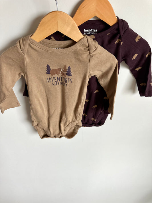 Adventures with Daddy Bear Bodysuits (2) / 9-12m