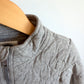 Grey Quilted Zip Sweater / 4 years