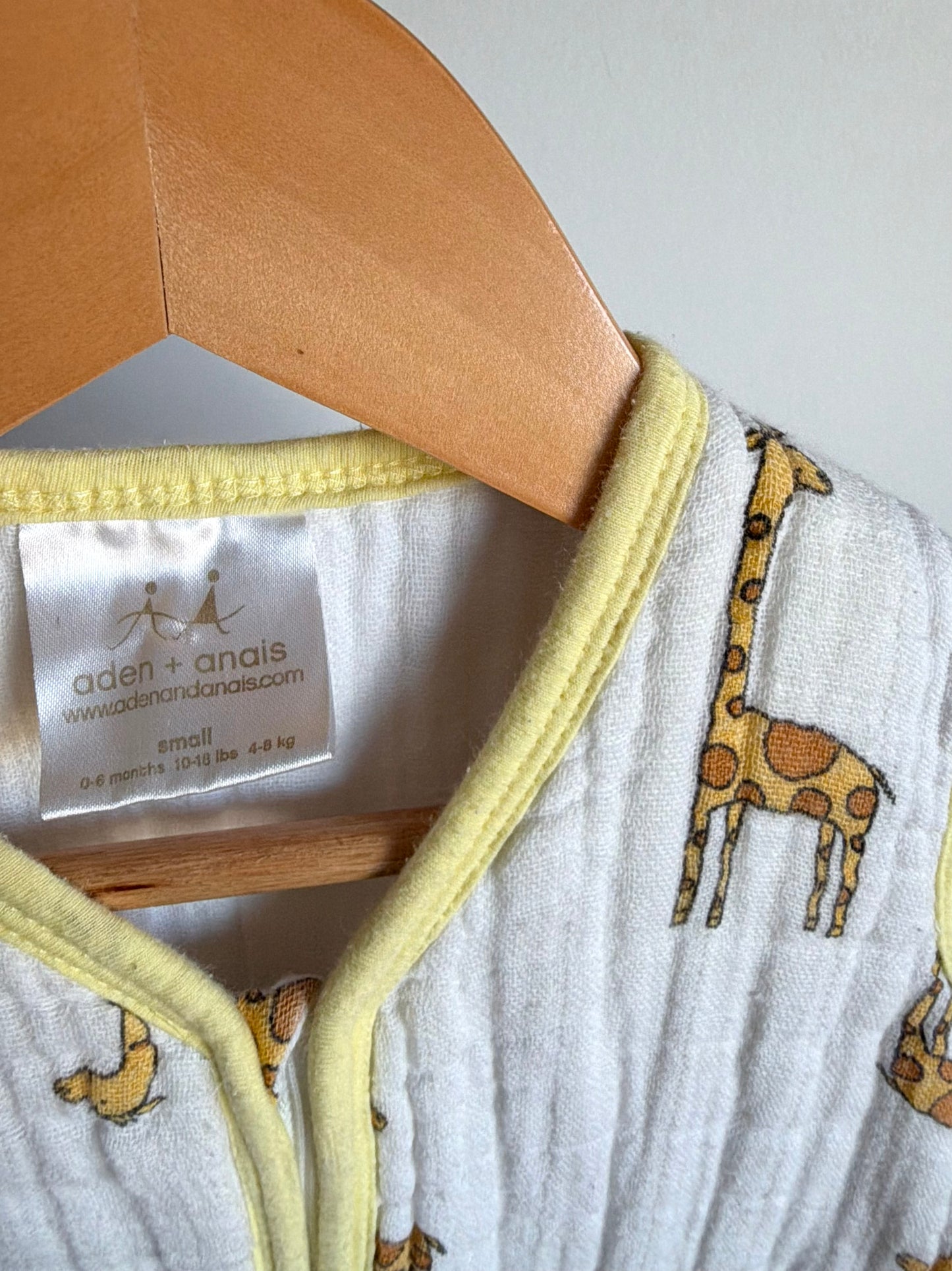 Giraffe Cotton Sleep Sack / 0-6m