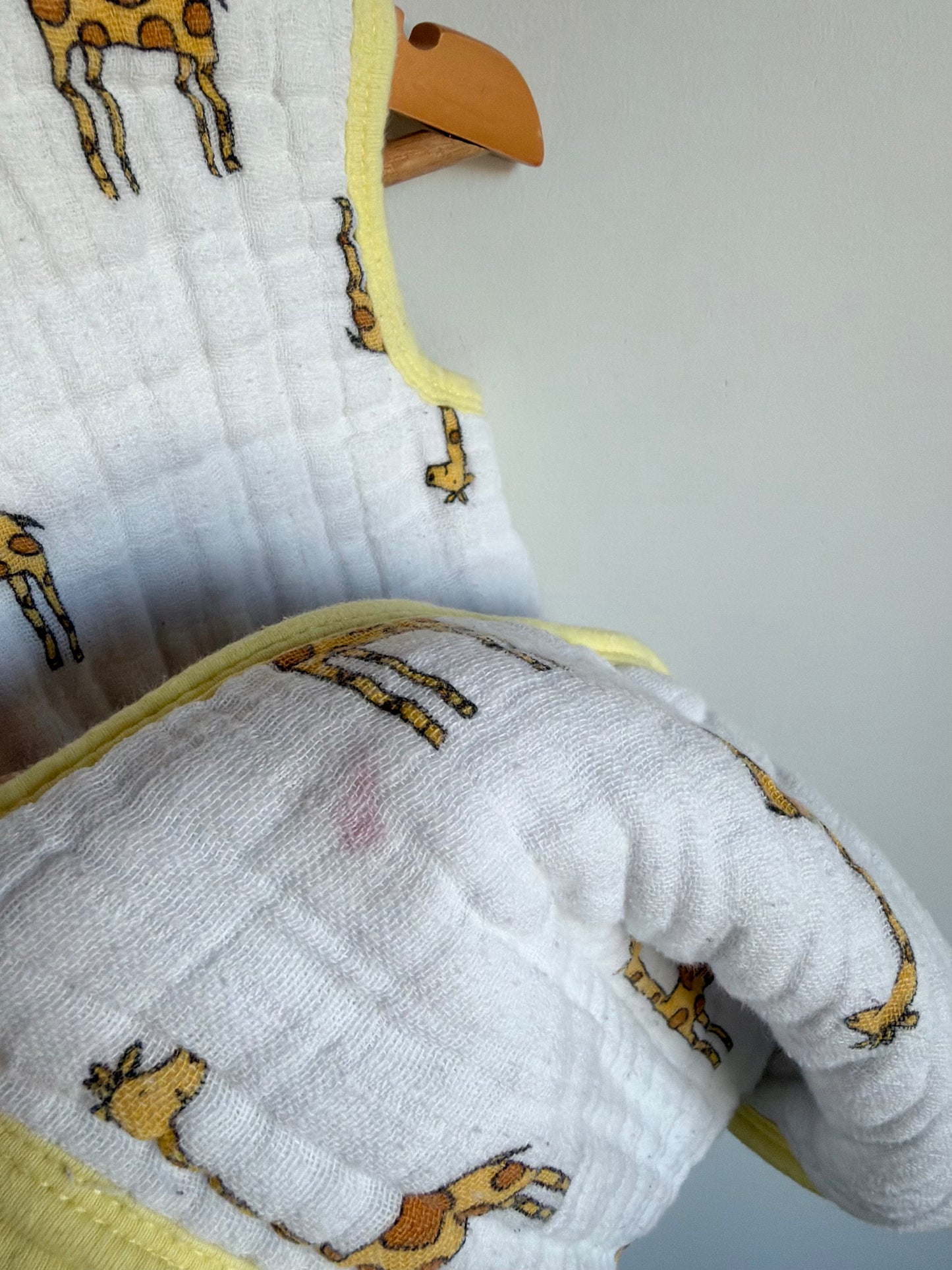 Giraffe Cotton Sleep Sack / 0-6m
